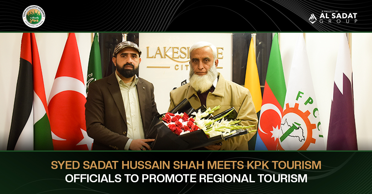 Syed Sadat Hussain Shah meets KPK Tourism Officials to promote regional tourism